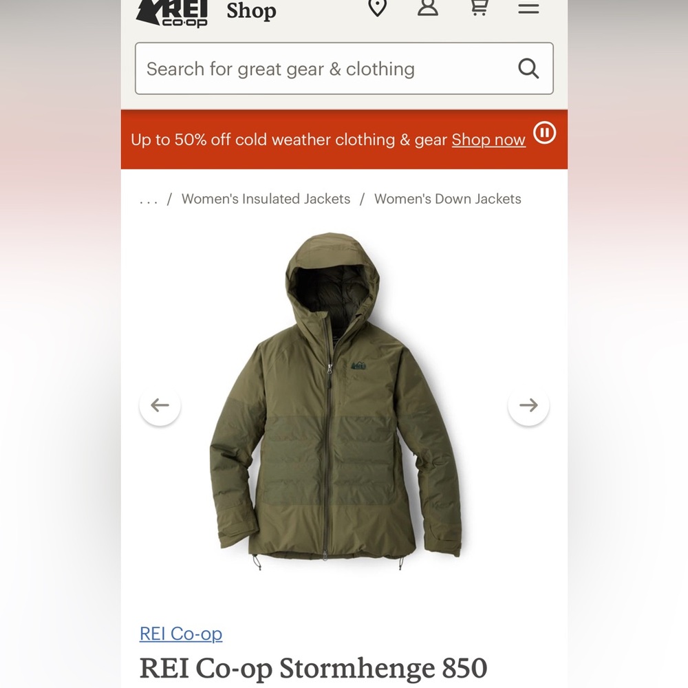 REI stormhenge sz Wm. Xs